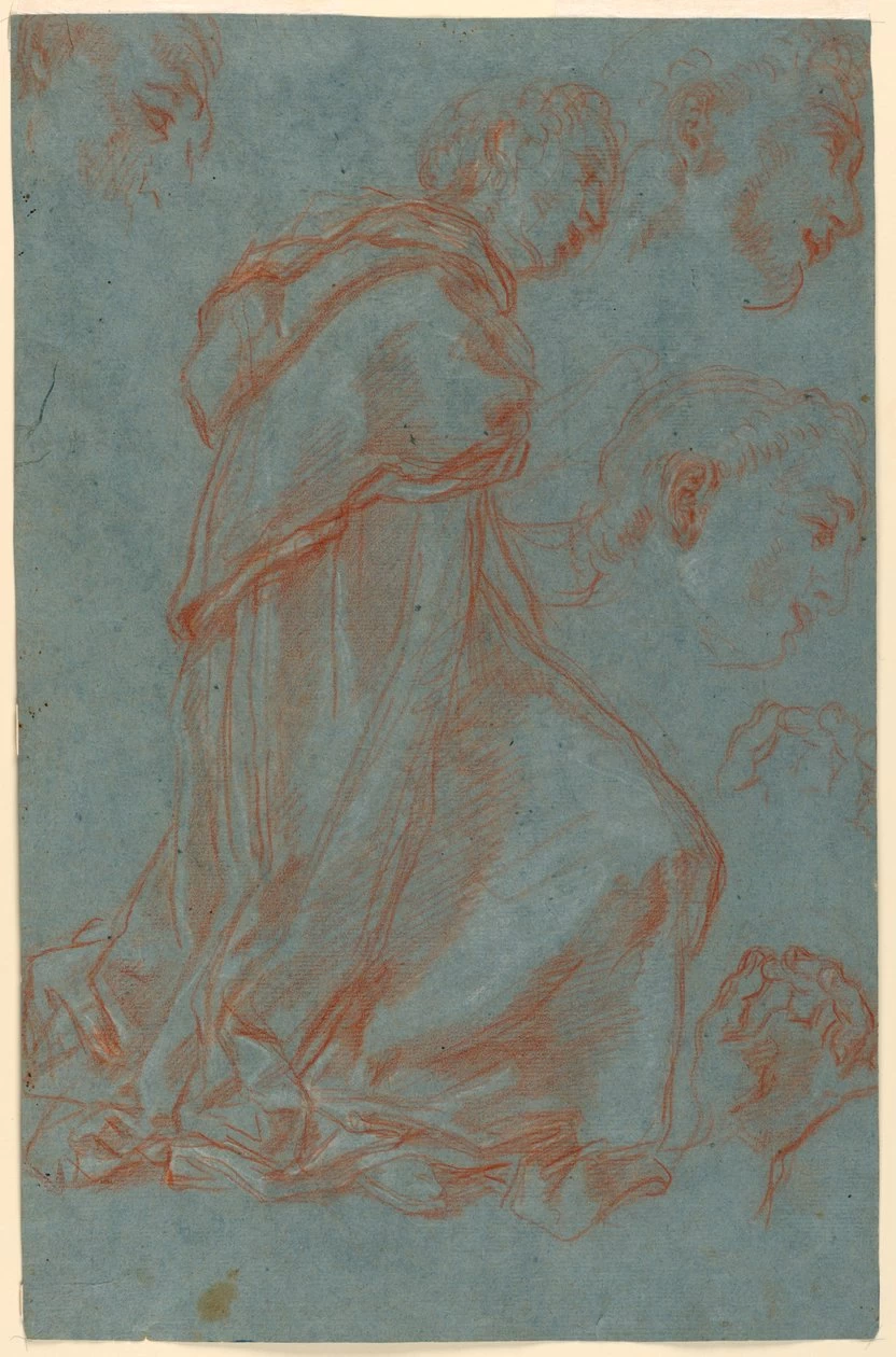 Studi per un monaco inginocchiato - Smithsonian Institution, Museum
